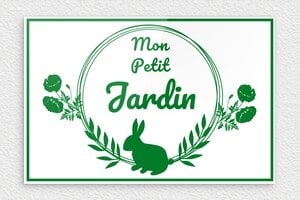 Plaque Jardin - pl-decorjardin-005-4 - 300 x 200 mm - blanc-vert - none - pl-decorjardin-005-4