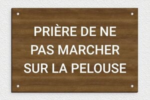 Plaque Jardin - pl-maison-jardin-bois-004-1 - 300 x 200 mm - noyer - screws - pl-maison-jardin-bois-004-1