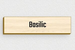 Plaque Jardin - pl-maison-jardin-bois-010-1 - 100 x 25 mm - erable - none - pl-maison-jardin-bois-010-1