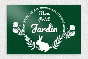 Plaque Jardin - pl-maison-jardin-metal-012-1 - 300 x 200 mm - vert - none - pl-maison-jardin-metal-012-1