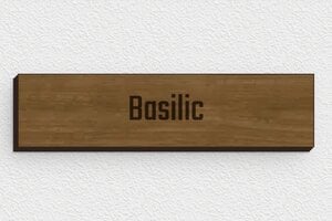 Plaque Jardin - plaque-maison-jardin-bois-001-3 - 100 x 25 mm - noyer - none - plaque-maison-jardin-bois-001-3