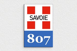 Plaque de maison avec le blason de la Savoie - plaque-maison-region-007-4 - 100 x 150 mm - custom - none - plaque-maison-region-007-4