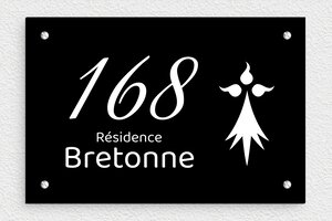 Plaque de maison au couleur de votre région - plaque-maison-region-011-1 - 210 x 140 mm - custom - screws - plaque-maison-region-011-1