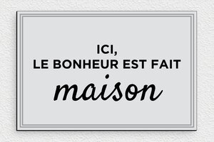 Plaque maison du bonheur - plaque-numero-maison-deco-027-4 - 210 x 140 mm - custom - none - plaque-numero-maison-deco-027-4