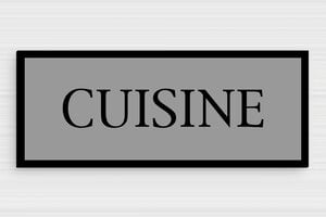 Plaque de porte pour votre cuisine - Panneau de porte pour cuisine - 200 x 80 mm - PVC - custom - glue - plaque-porte-cuisine-003-1