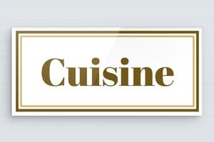 Plaque de porte pour votre cuisine - Plaque de porte cuisine en plexiglass - 150 x 70 mm - Plexiglass - custom - glue - plaque-porte-cuisine-012-1