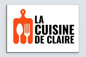 Plaque de porte pour votre cuisine - plaque-porte-cuisine-014-1 - 210 x 140 mm - custom - glue - plaque-porte-cuisine-014-1