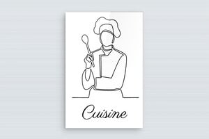 Plaque de porte pour votre cuisine - Plaque de cuisine en plexiglass - 100 x 150 mm - Plexiglass - custom - glue - plaque-porte-cuisine-019-1