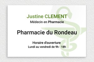 Plaque Professionnelle Autocollante - plaquepro-fix-autocollante-001 - 300 x 200 mm - custom - glue - plaquepro-fix-autocollante-001