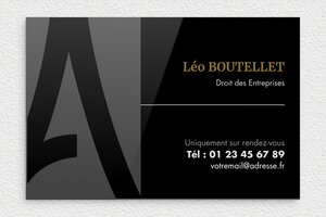 Plaque Professionnelle Autocollante - plaquepro-fix-autocollante-003-3 - 300 x 200 mm - custom - glue - plaquepro-fix-autocollante-003-3