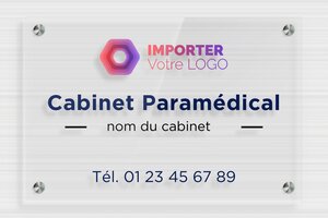 Plaque Cabinet - plaquepro-job-cabinet-paramedical-quadri-002-3 - 300 x 200 mm - transparent - screws-spacer - plaquepro-job-cabinet-paramedical-quadri-002-3