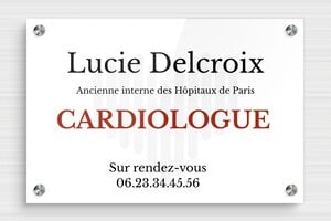 Plaque Cardiologue - plaquepro-job-cardiologue-quadri-002-3 - 300 x 200 mm - custom - screws-spacer - plaquepro-job-cardiologue-quadri-002-3