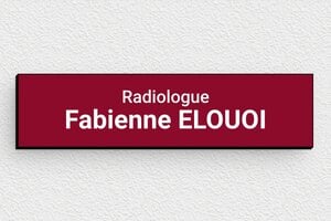 Plaque Professionnelle Radiologue - plaquepro-job-radiologue-008-1 - 100 x 25 mm - custom - glue - plaquepro-job-radiologue-008-1