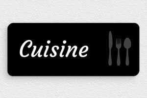 Plaque de porte PVC - Panneau de cuisine - 150 x 60 mm - PVC - custom - glue - pp-cuisine-quadri-5