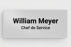 Plaque de porte aluminium - pp-porte-013-1 - 80 x 35 mm - anodise - glue - pp-porte-013-1