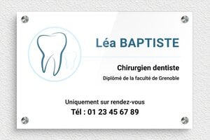 Plaque Chriurgien - ppro-dentiste-001-4 - 300 x 200 mm - custom - screws-spacer - ppro-dentiste-001-4