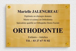 Plaque Professionnelle Orthondontiste - ppro-job-orthodontiste-003-1 - 300 x 200 mm - poli - screws-spacer - ppro-job-orthodontiste-003-1