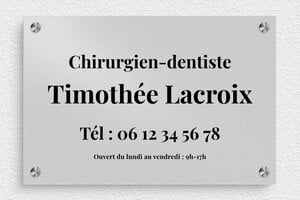 Plaque Chriurgien - ppro-orthodontiste-002-4 - 300 x 200 mm - anodise - screws-spacer - ppro-orthodontiste-002-4
