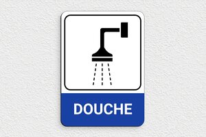 Signalétique pour association - Plaque douche - 130 x 180 mm - PVC - custom - glue - secteur-association-salle-sport-004-3