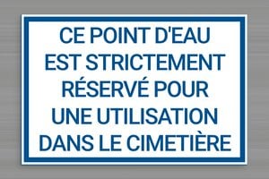 Signalétique pour le cimetière - secteur-collectivite-commune-cimetiere-009-3 - 300 x 200 mm - blanc-bleu - none - secteur-collectivite-commune-cimetiere-009-3