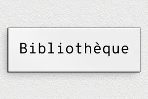 Signalétique pour bibliothèque - secteur-collectivite-mairie-bibliotheque-001-3 - 150 x 50 mm - gris-noir - none - secteur-collectivite-mairie-bibliotheque-001-3