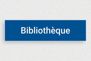 Signalétique pour bibliothèque - secteur-collectivite-mairie-bibliotheque-005-3 - 175 x 45 mm - bleu-blanc - none - secteur-collectivite-mairie-bibliotheque-005-3