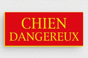 Où acheter un panneau attention au chien ? - signparti-panneau-attention-chien-dangereux-002-3 - 80 x 35 mm - rouge-jaune - glue - signparti-panneau-attention-chien-dangereux-002-3