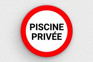 Panneau piscine privée - Plaque ronde piscine privée - 150 x 150 mm - PVC - custom - glue - signparti-panneau-prive-piscine-002-1