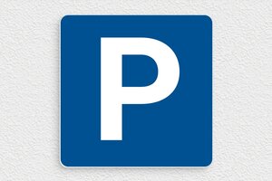 Panneau ne pas stationner - Panneau parking - 150 x 150 mm - PVC - bleu-blanc - glue - signparti-panneau-stationnement-008-1