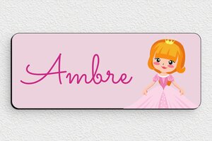 Plaque de porte Disney - signparti-porte-disney-princesse-006-1 - 150 x 60 mm - custom - glue - signparti-porte-disney-princesse-006-1