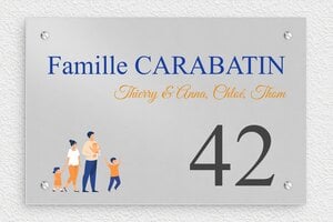 Où acheter une plaque de porte afin de décorer votre maison ? - signparti-porte-famille-perso-005-1 - 210 x 140 mm - anodise - screws - signparti-porte-famille-perso-005-1