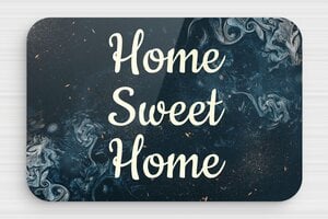 Plaque de porte plexiglas - Plaque home sweet home avec fond - 150 x 100 mm - Plexiglass - custom - glue - signparti-porte-homesweethome-006-3