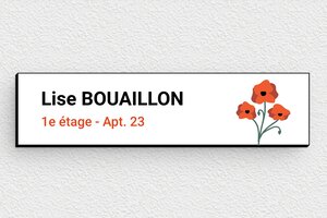 Étiquette de boîte aux lettres à glisser - signparti-sf-011-1 - 100 x 25 mm - custom - none - signparti-sf-011-1