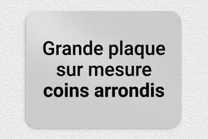 Plaque grande taille - grand format - sur-mesure-l-alu-anodise-coins-rond - 400 x 300 mm - anodise - none - sur-mesure-l-alu-anodise-coins-rond