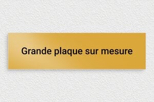 Plaque gravée dorée - sur-mesure-l-alu-doree-01 - 300 x 80 mm - or - none - sur-mesure-l-alu-doree-01