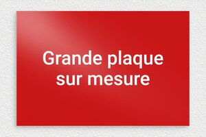 Plaque gravée rouge - sur-mesure-l-alu-rouge-02 - 300 x 200 mm - rouge - none - sur-mesure-l-alu-rouge-02