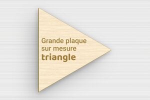 Plaque Triangulaire Personnalisée - sur-mesure-l-bois-erable-triangle - 260 x 300 mm - erable - none - sur-mesure-l-bois-erable-triangle