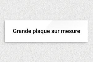 Plaque Plexiglass blanc sur mesure - Plexiglass - 300 x 80 mm - blanc-noir - none - sur-mesure-l-plexi-blanc-01