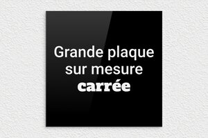 Plaque Plexiglass noir sur mesure - Plexiglass - 300 x 300 mm - noir-blanc - none - sur-mesure-l-plexi-carre-noir