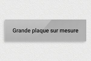 Plaque gravée argent - sur-mesure-l-plexi-gris-01 - 300 x 80 mm - gris-noir - none - sur-mesure-l-plexi-gris-01