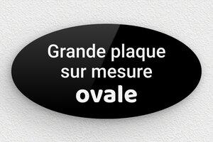 Plaque gravée noire - sur-mesure-l-plexi-oval-noir - 300 x 150 mm - noir-blanc - none - sur-mesure-l-plexi-oval-noir