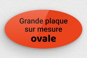 Plaque gravée rouge - sur-mesure-l-plexi-oval-quadri - 300 x 150 mm - custom - none - sur-mesure-l-plexi-oval-quadri