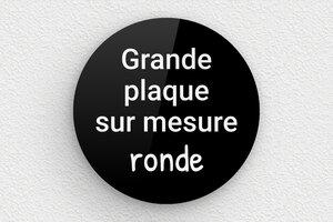 Plaque Plexiglass noir sur mesure - Plexiglass - 300 x 300 mm - noir-blanc - none - sur-mesure-l-plexi-rond-noir