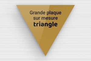 Plaque Triangulaire Personnalisée - sur-mesure-l-plexi-triangle - 300 x 260 mm - or-fonce-noir - none - sur-mesure-l-plexi-triangle