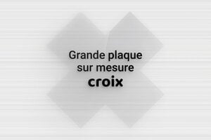 Plaque Croix Personnalisée - sur-mesure-l-plexitrans-croix - 300 x 300 mm - transparent - none - sur-mesure-l-plexitrans-croix