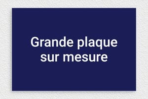 Plaque gravée bleue - sur-mesure-l-pvc-bleu-02 - 300 x 200 mm - bleu-marine-blanc - none - sur-mesure-l-pvc-bleu-02