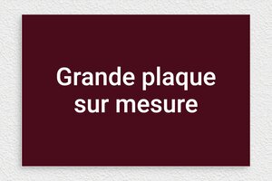 Plaque gravée bordeau - sur-mesure-l-pvc-bordeau-02 - 300 x 200 mm - bordeau-blanc - none - sur-mesure-l-pvc-bordeau-02