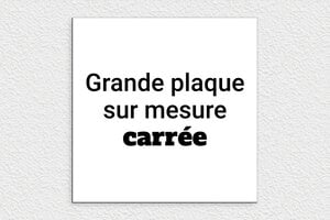 Plaque gravée blanche - sur-mesure-l-pvc-carre-blanc - 300 x 300 mm - blanc-noir - none - sur-mesure-l-pvc-carre-blanc