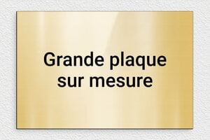 Plaque gravée dorée - sur-mesure-l-pvc-doree-02 - 300 x 200 mm - or-brillant-noir - none - sur-mesure-l-pvc-doree-02