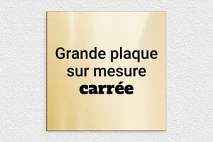 Plaque gravée dorée - sur-mesure-l-pvc-doree-carre - 300 x 300 mm - or-brillant-noir - none - sur-mesure-l-pvc-doree-carre